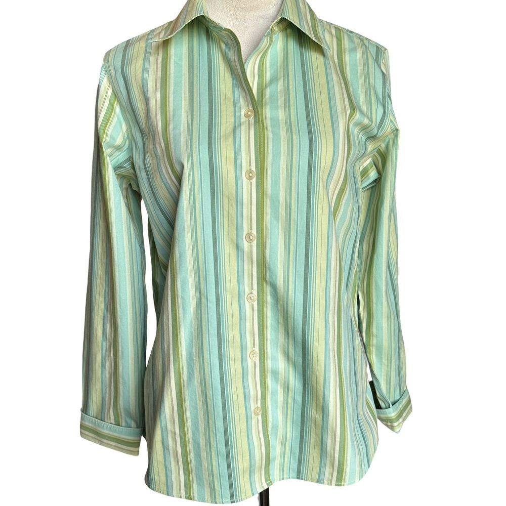 Eddie Bauer Multicolor Striped Button Down Shirt